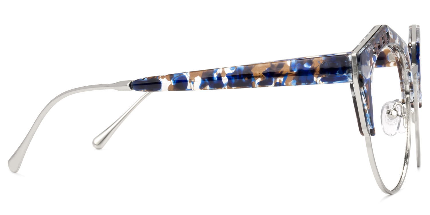 Latoya Geometric Floral Glasses | ZEELOOL UK3