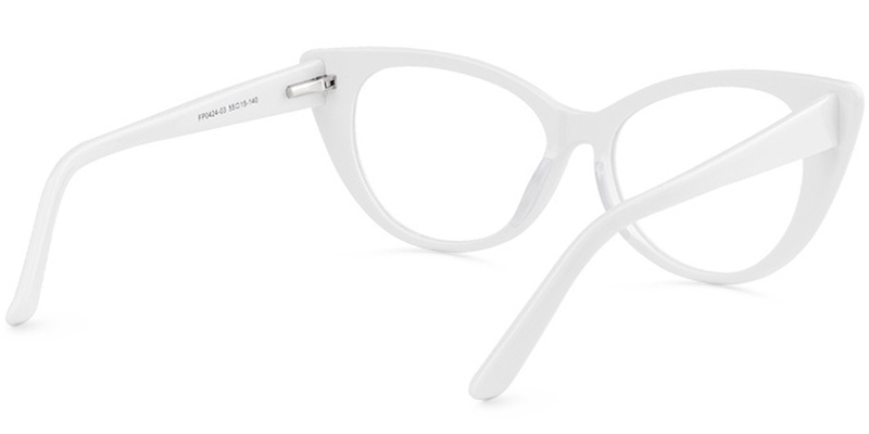 Cat Eye White Glasses | ZEELOOL UK5