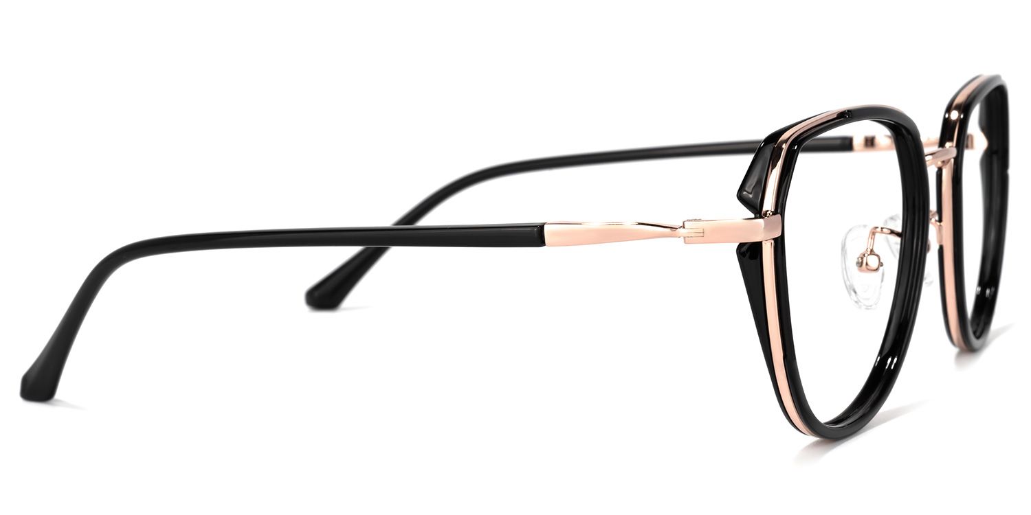 Nash Geometric Black Glasses | ZEELOOL UK3