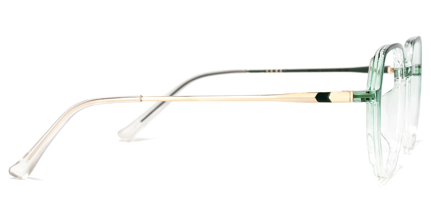 Gonzalez Geometric Green Glasses | ZEELOOL UK3
