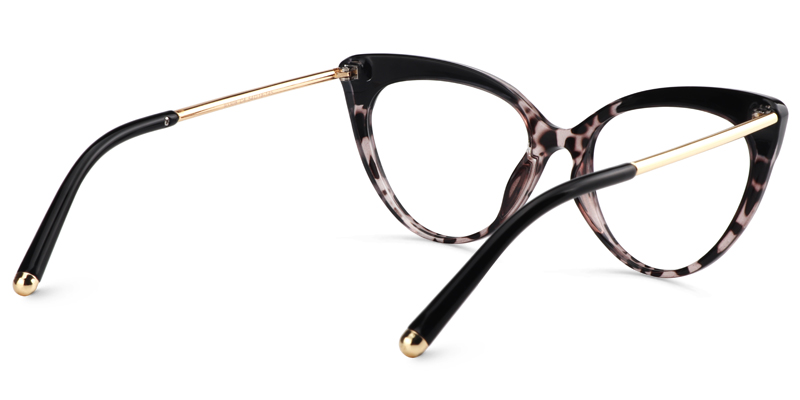 Alivia Cat Eye Tortoise & Crystal Glasses | ZEELOOL UK5