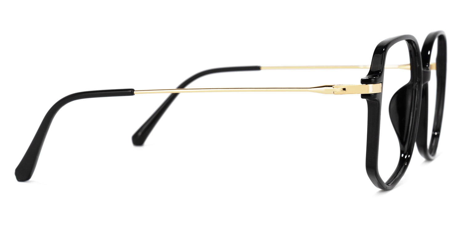 Payton Geometric Black Frame Glasses | ZEELOOL UK3