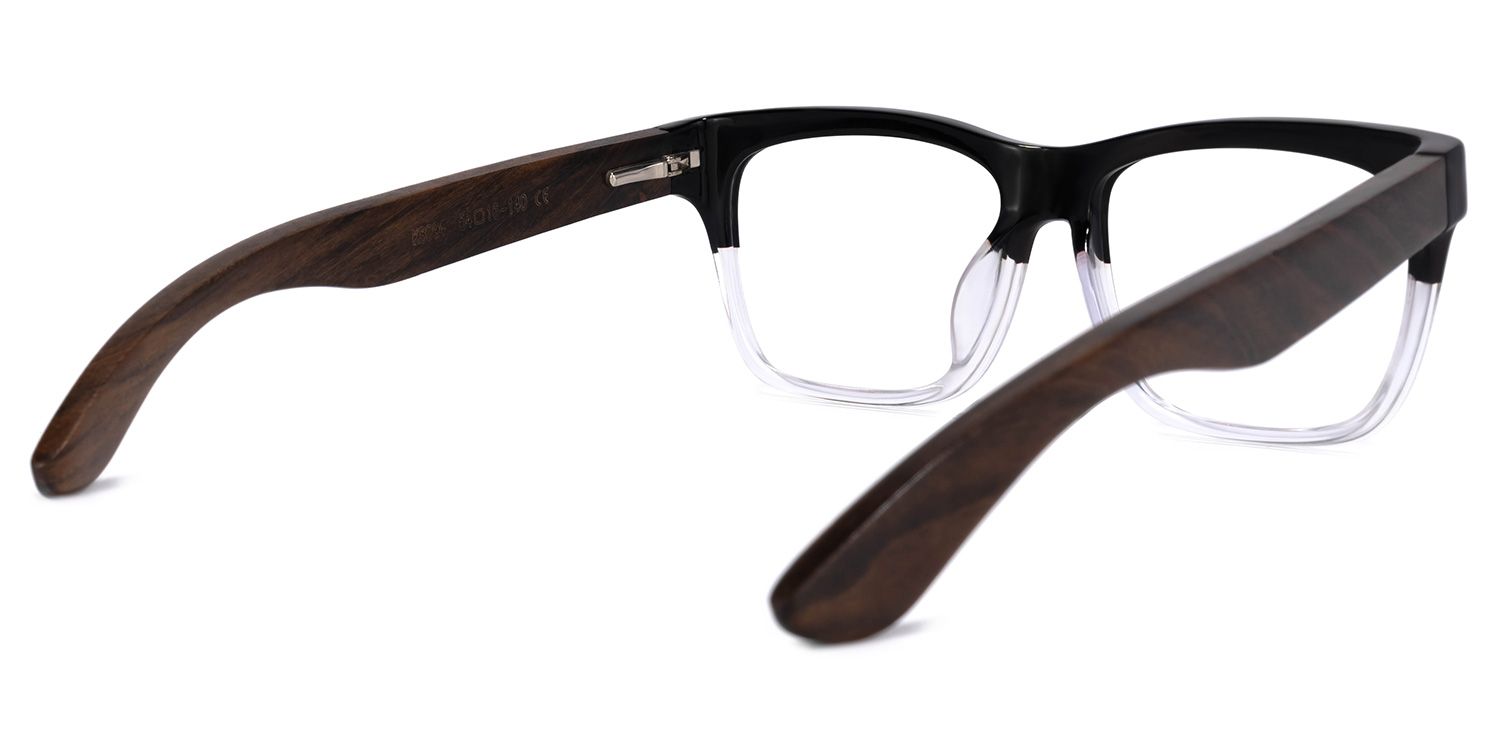 Atherbest Square Black-Clear Glasses | ZEELOOL UK4