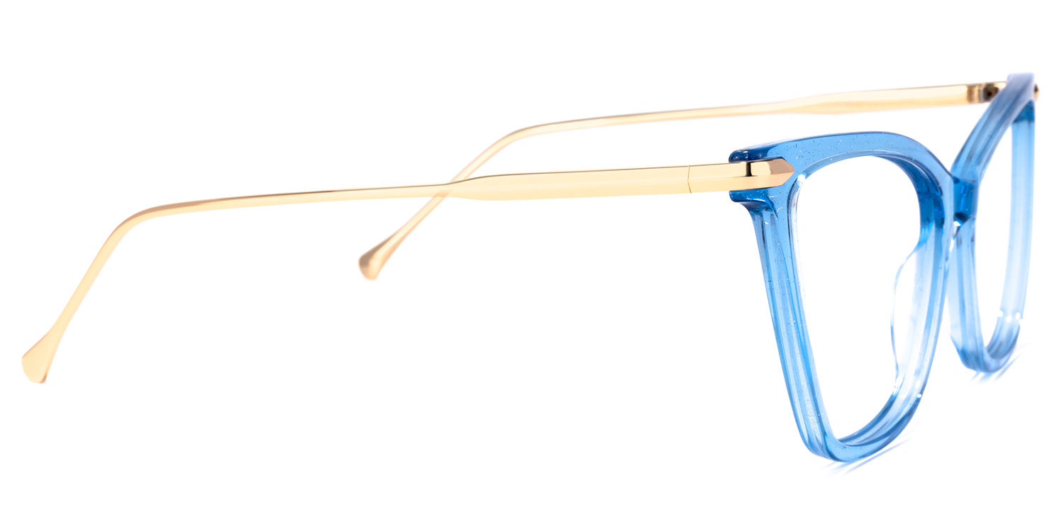 Hilary Butterfly Blue Glasses | ZEELOOL UK2