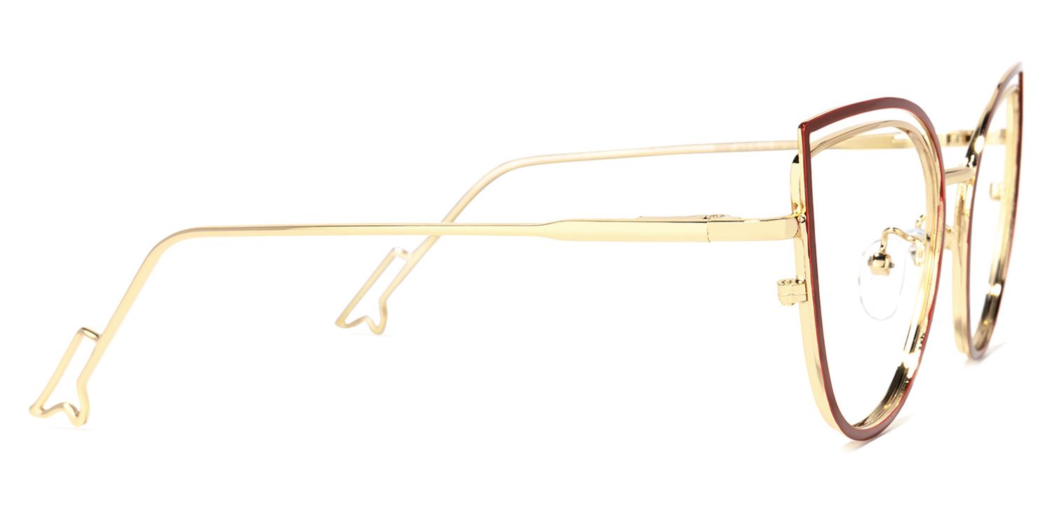 Spivey Cateye Red Glasses | ZEELOOL UK3