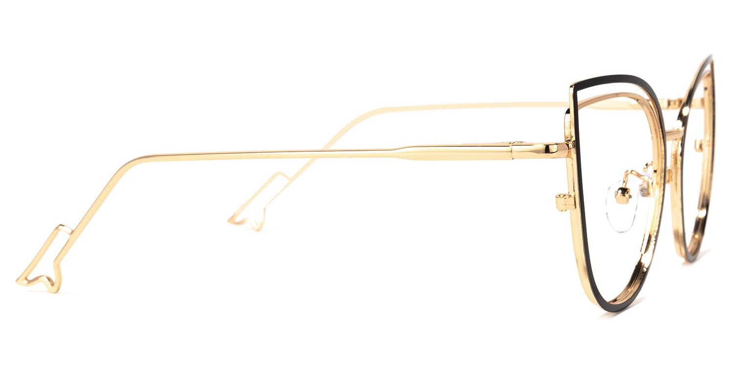 Spivey Cateye Black Glasses | ZEELOOL UK3