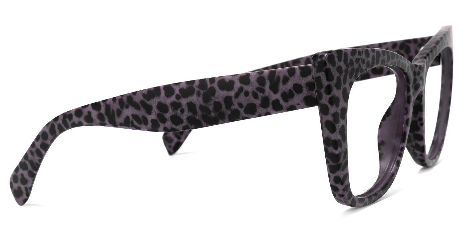 Fuller Cateye Purple-Leopard Glasses | ZEELOOL UK3