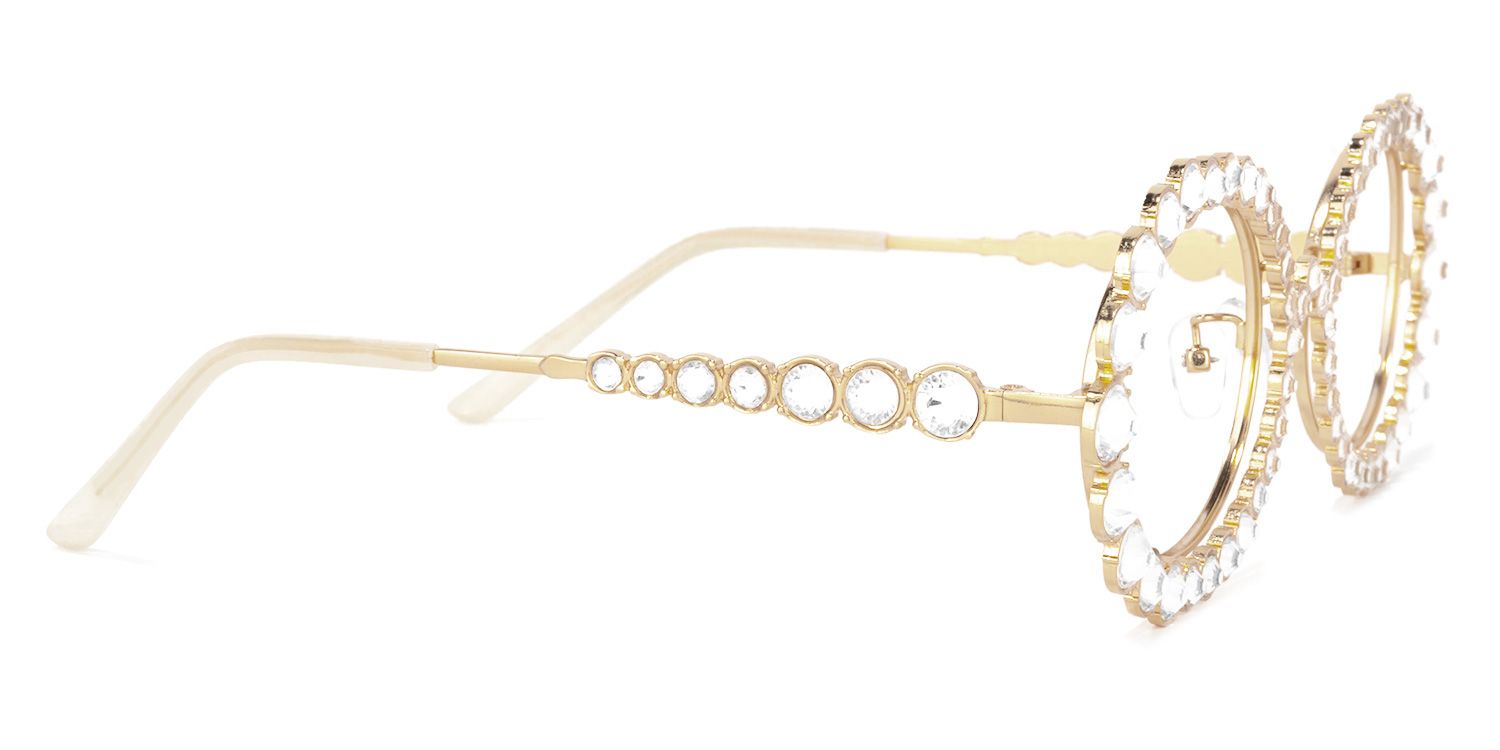 Luheiden Oval Gold Glasses | ZEELOOL UK3