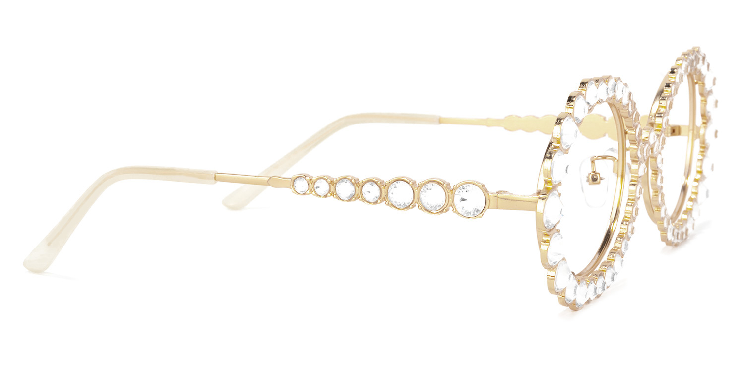 Luheiden Oval Gold Glasses | ZEELOOL UK3