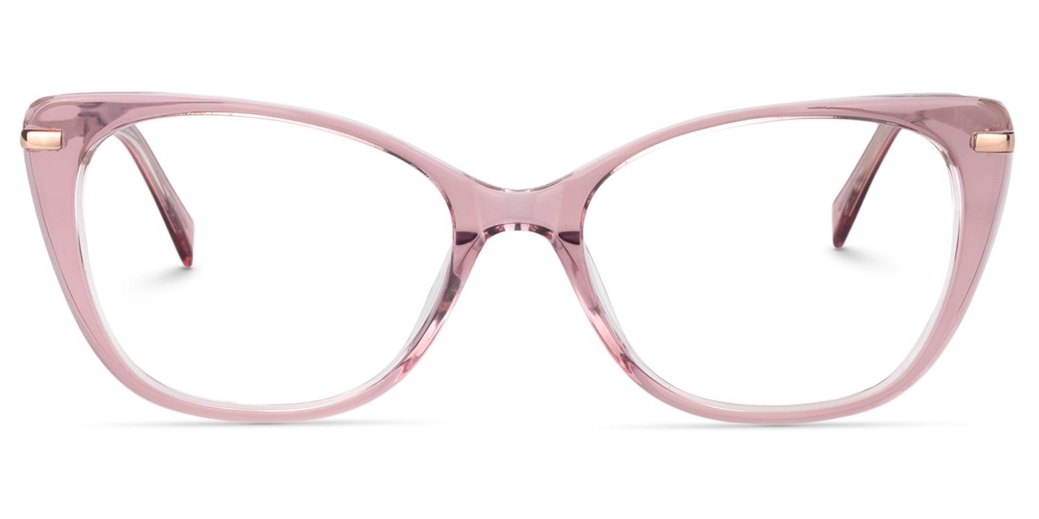 Cat Eye Pink Glasses | ZEELOOL UK0