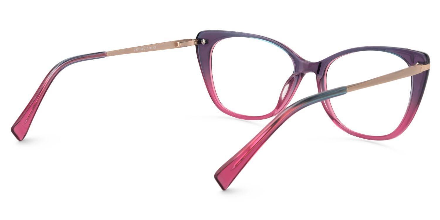 Cat Eye Red Glasses | ZEELOOL UK5