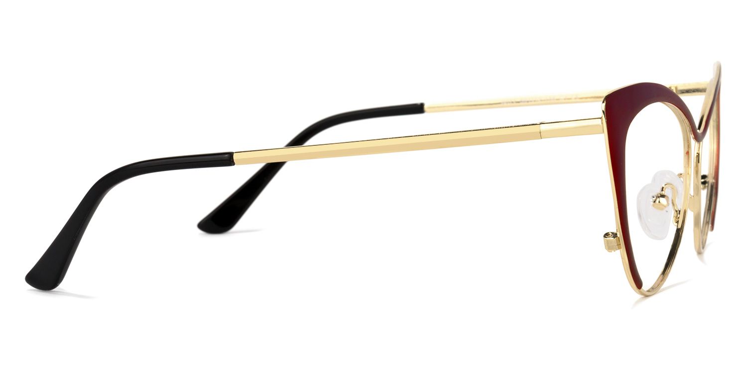 Cateye Red Glasses | ZEELOOL UK3