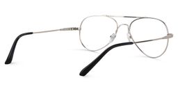 Chaima Silver Aviator Glasses5