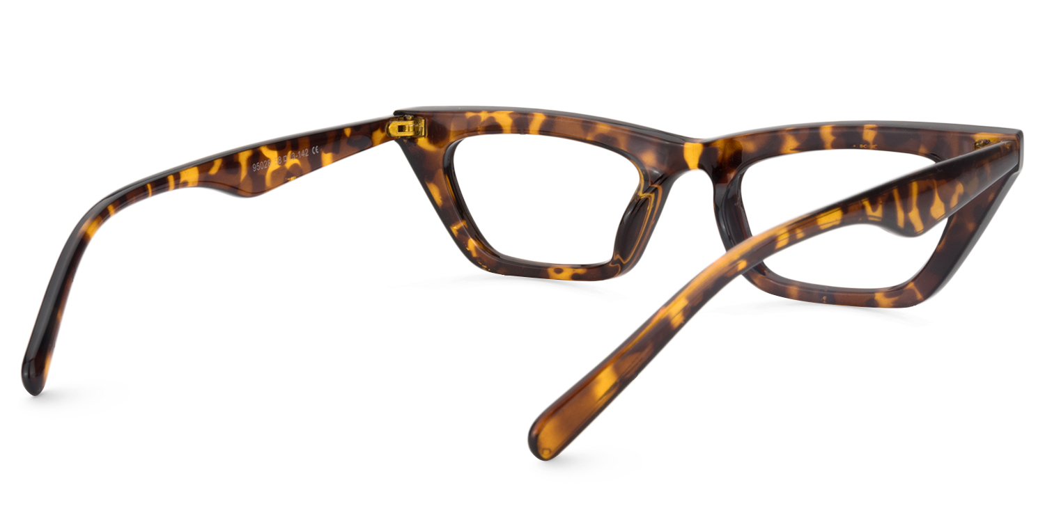 Cat Eye Yellow Tortoise Glasses | ZEELOOL UK5