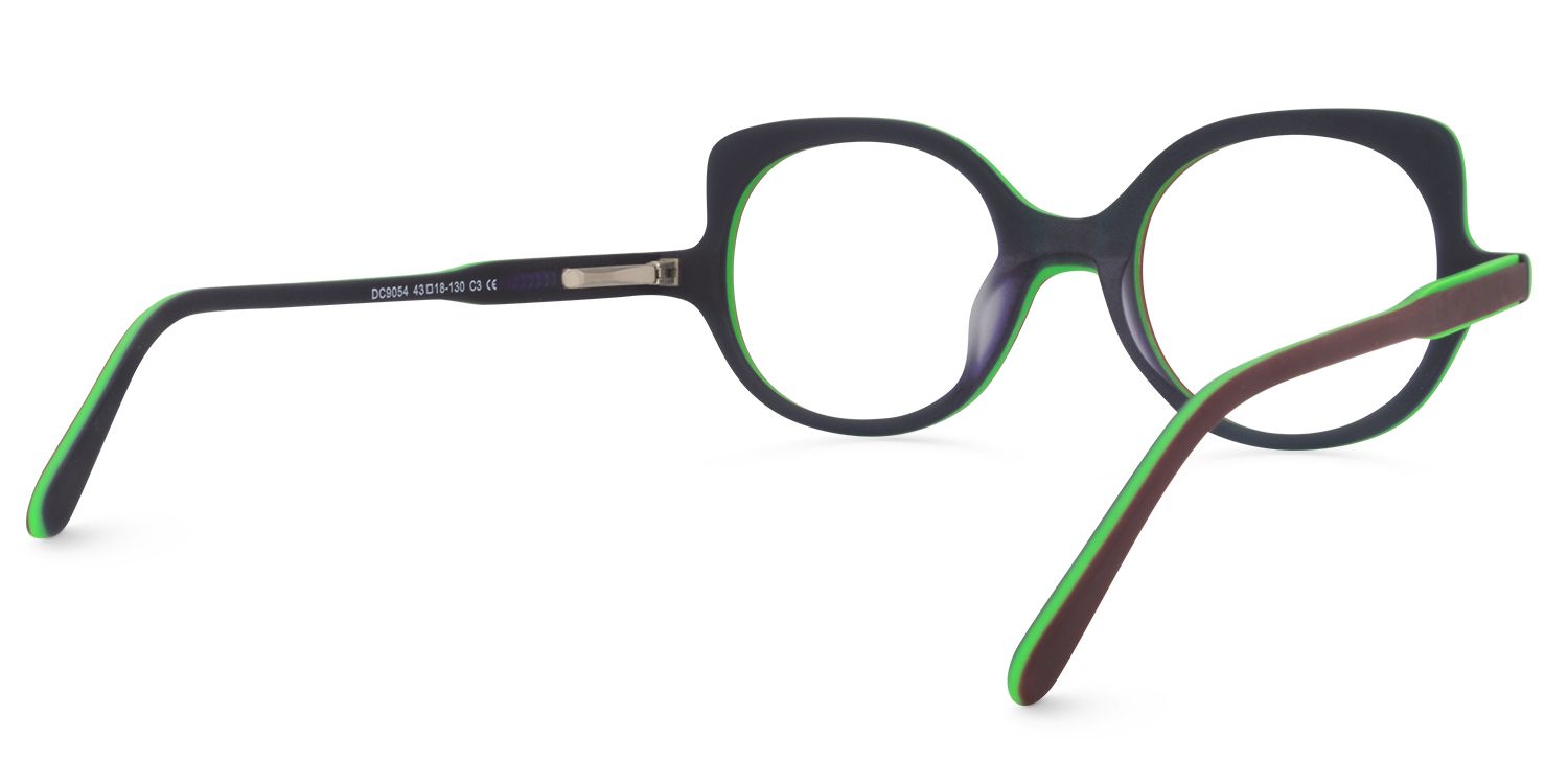 Round Dark-Red Glasses | ZEELOOL UK5