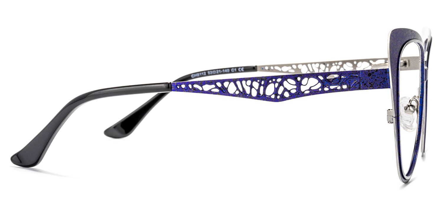 Eileen Cateye Blue Glasses | ZEELOOL UK3