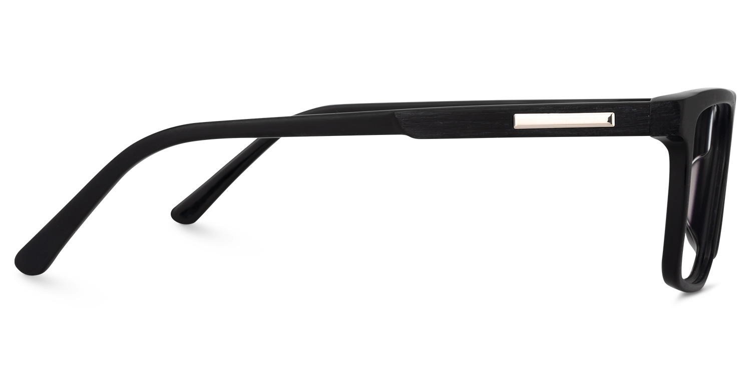 Daniel Rectangle Black Glasses3