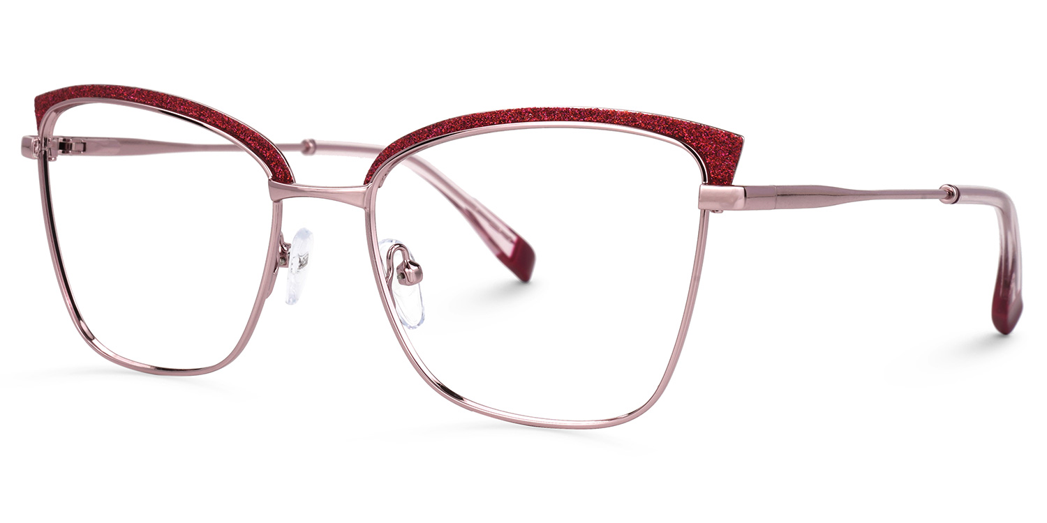 Myra Cateye Red Glasses | ZEELOOL UK1