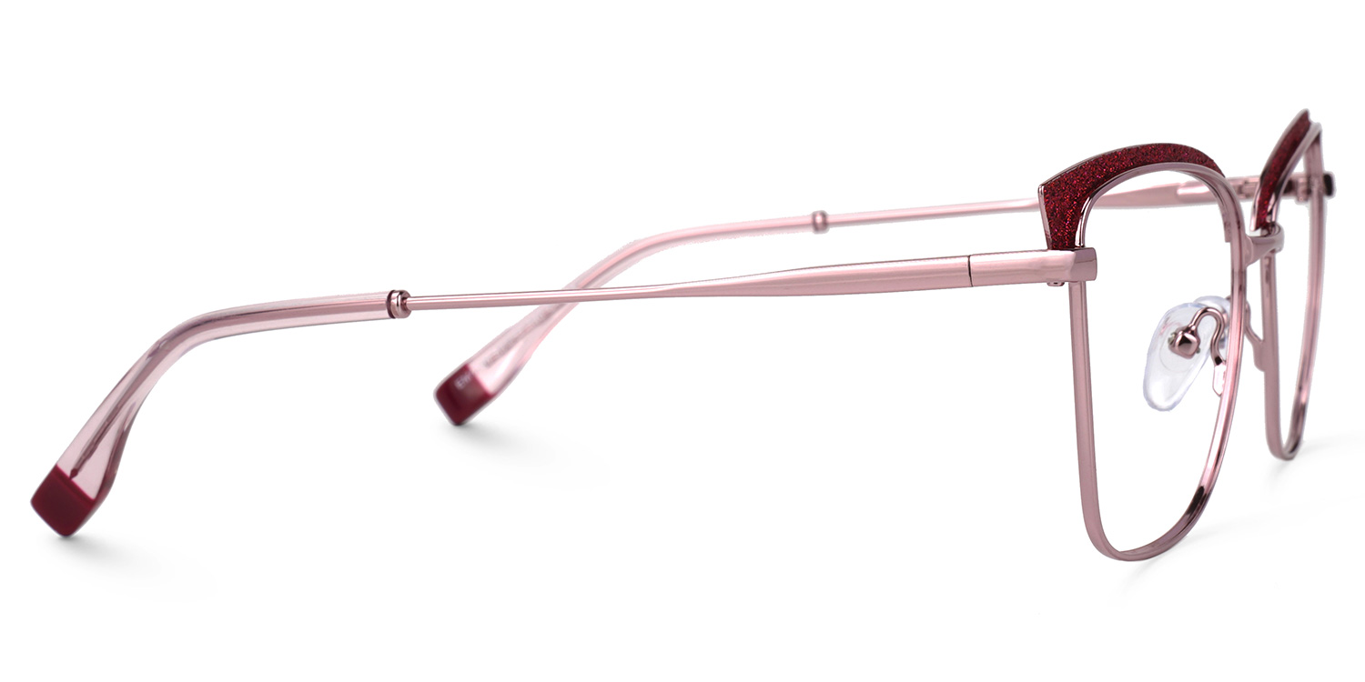 Myra Cateye Red Glasses | ZEELOOL UK3