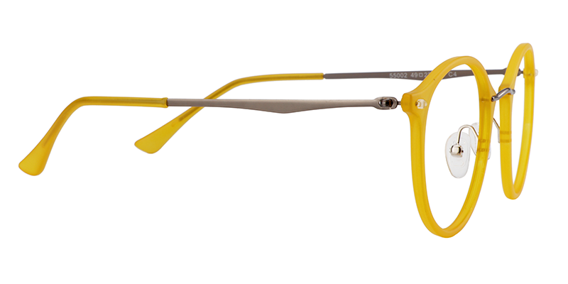 Ivy Round Yellow Glasses | ZEELOOL UK6