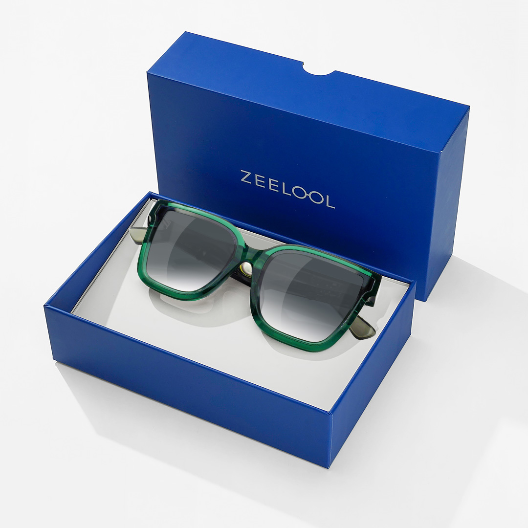 Boman Square Green Bluetooth Sunglasses | ZEELOOL UK6