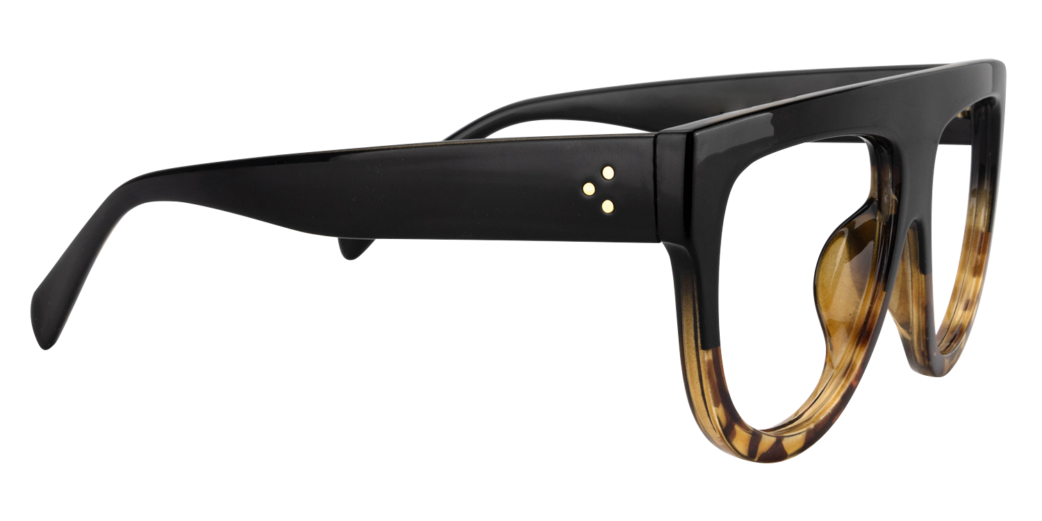 Jay Black Dark Tortoise Eyeglasses | ZEELOOL UK4