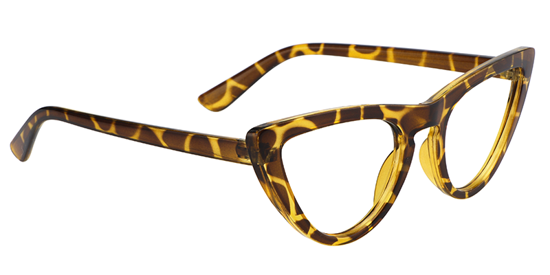 Jasmine Cat Eye Light Amber Glasses | ZEELOOL UK3