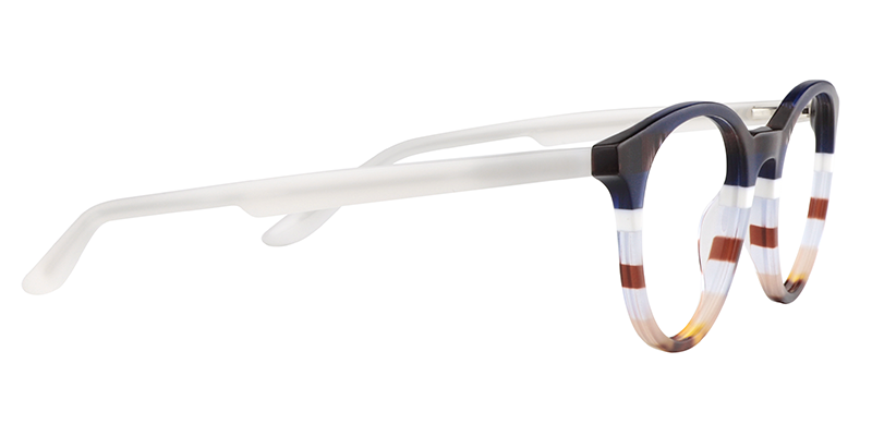 Round Dark Blue Glasses | ZEELOOL UK4