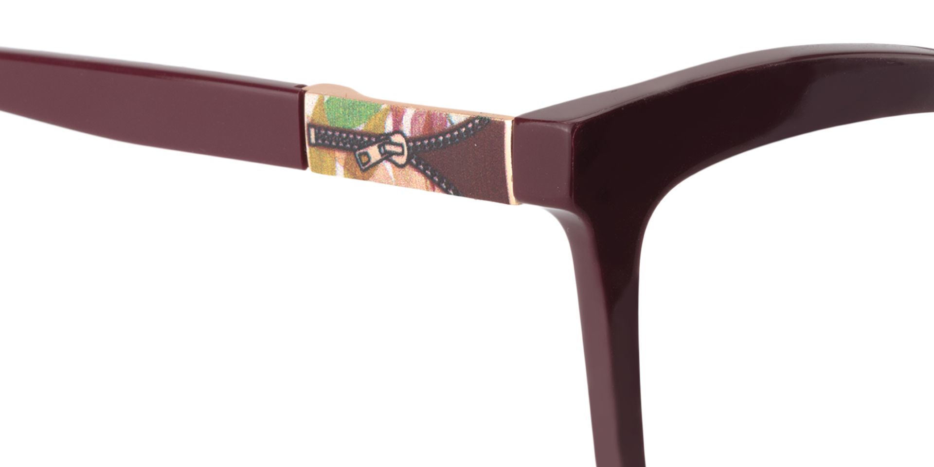 Butterfly Dark Red Glasses | ZEELOOL UK4