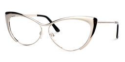 Ellen Silver Cat eye Glasses3
