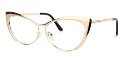 Ellen Cateye Gold Glasses4