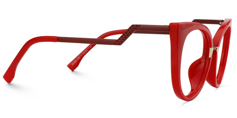 Jacqueline Cat Eye Red Glasses | Zeelool Glasses4