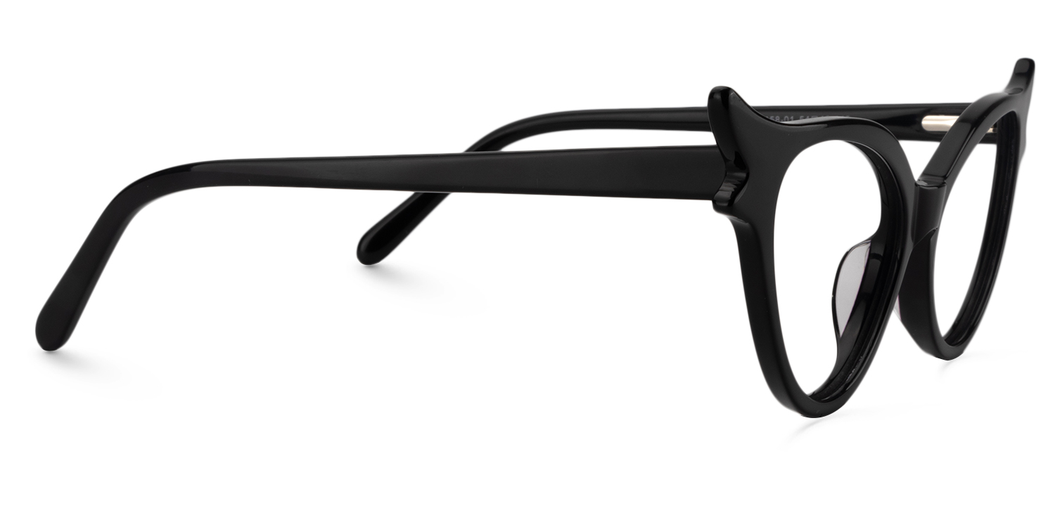 Judy Cat Eye Black Glasses | ZEELOOL UK4