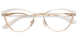 Sydney Gold Cat eye Glasses1