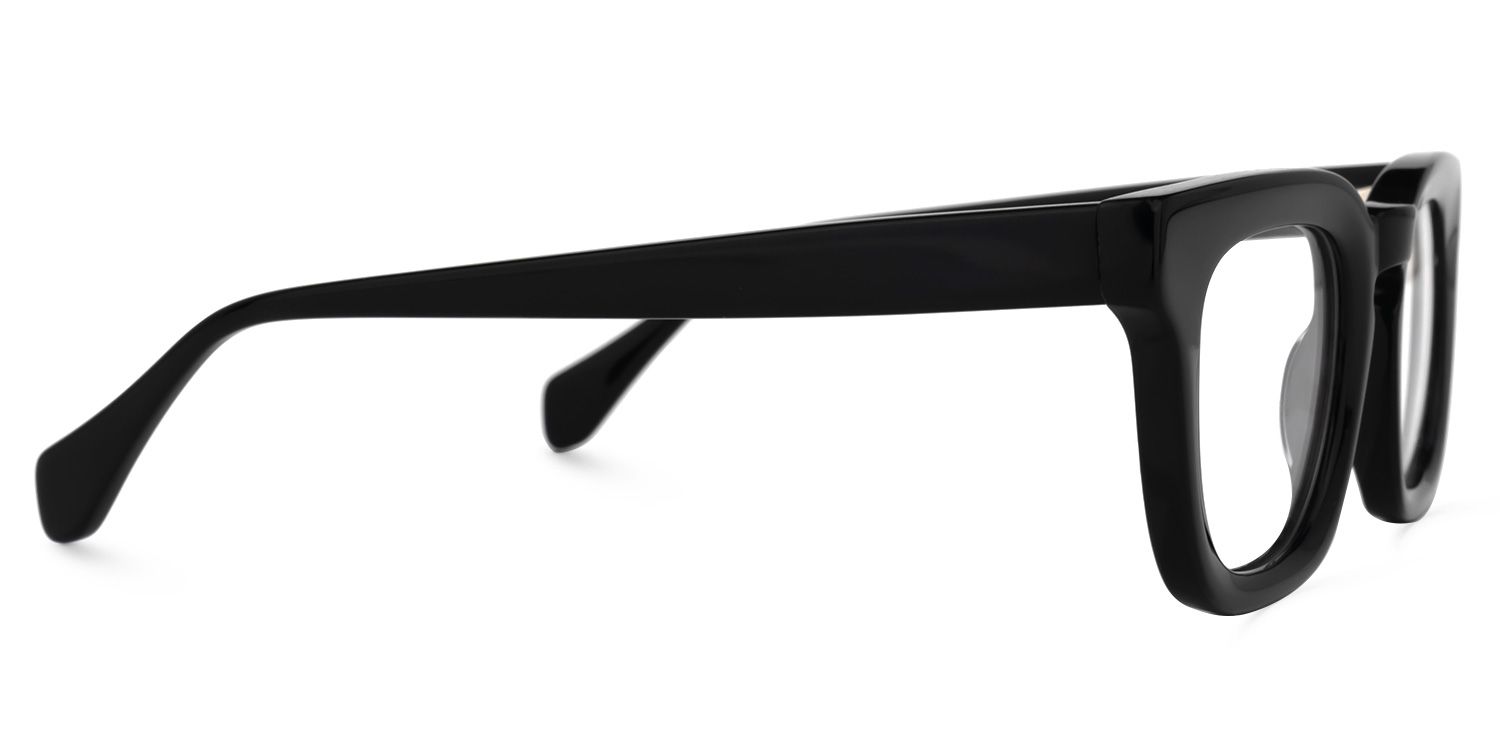 Tenika Square Black Glasses | ZEELOOL UK2