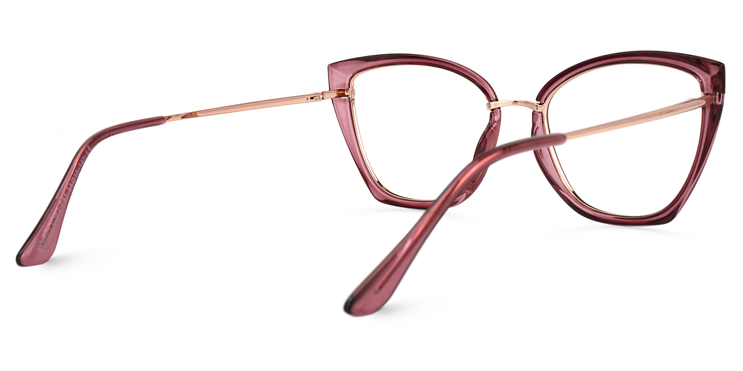 Montalvo Cateye Pink Glasses | ZEELOOL UK3