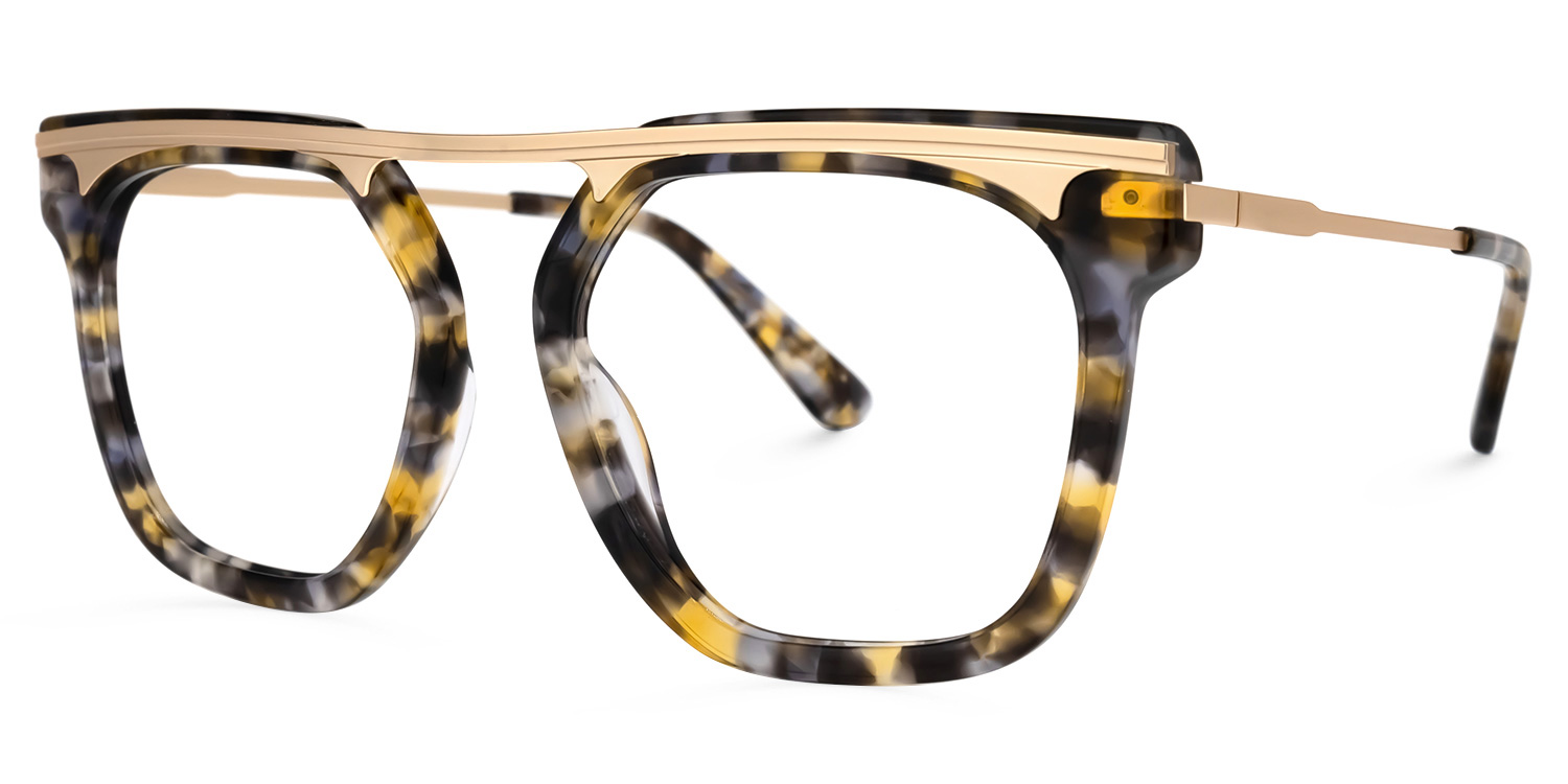 Josefina Square Gray-Tortoise Glasses | ZEELOOL UK1