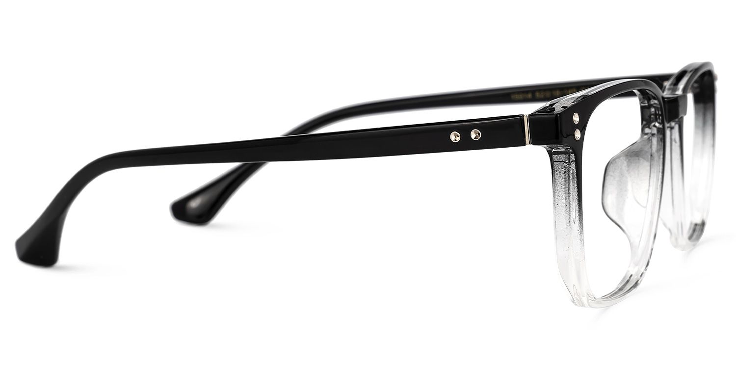 Martinez Square Black Glasses | ZEELOOL UK2