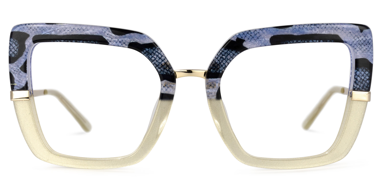 Natalin Square Snake/Skin Glasses | ZEELOOL UK0
