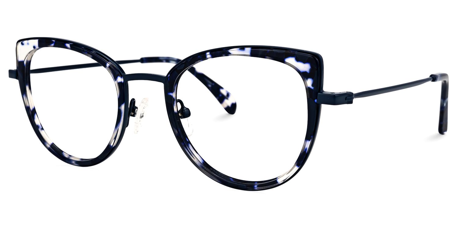 Taisha Cateye Blue-Tortoise Glasses | ZEELOOL UK1