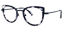Taisha Cateye Blue-Tortoise Glasses1