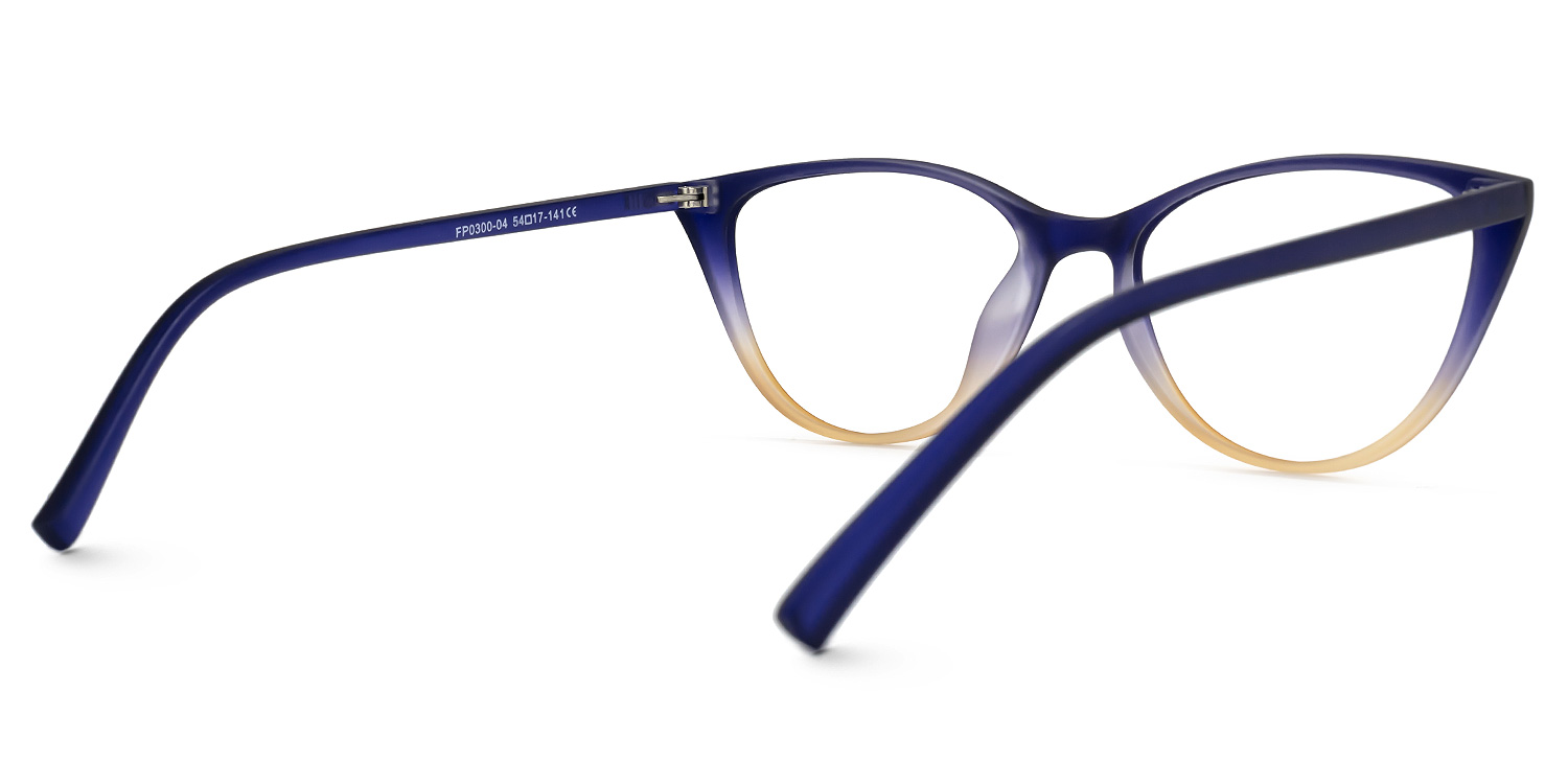 Lucy Cateye Blue Glasses  | ZEELOOL UK3