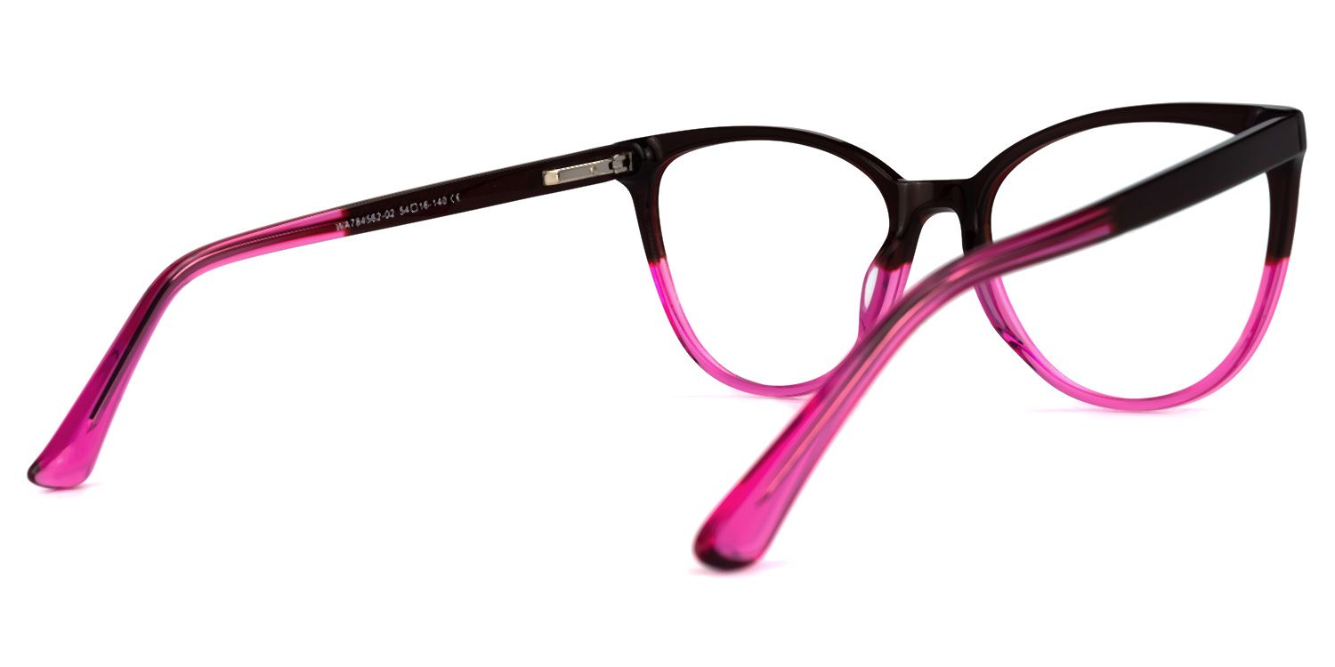 Rosario Cateye Purple Glasses | ZEELOOL UK3