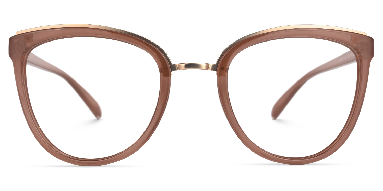 Keyshla Cateye Brown Glasses | ZEELOOL UK0