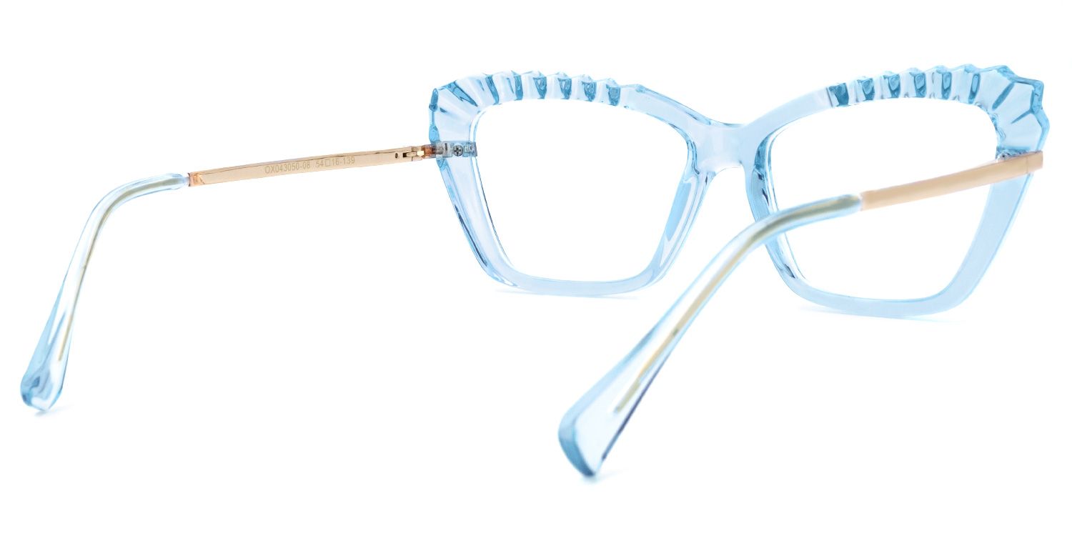 Sophie Cateye Light-Blue Glasses | ZEELOOL UK3