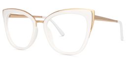 Ruiz White Cat eye Glasses1