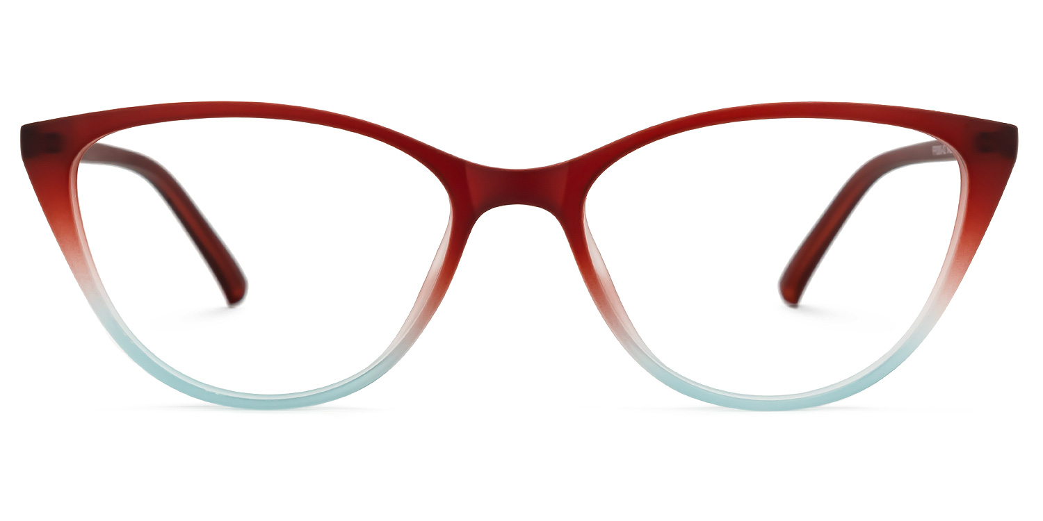 Lucy Cateye Red Glasses  | ZEELOOL UK0