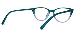 Lucy Cateye Green Glasses 3