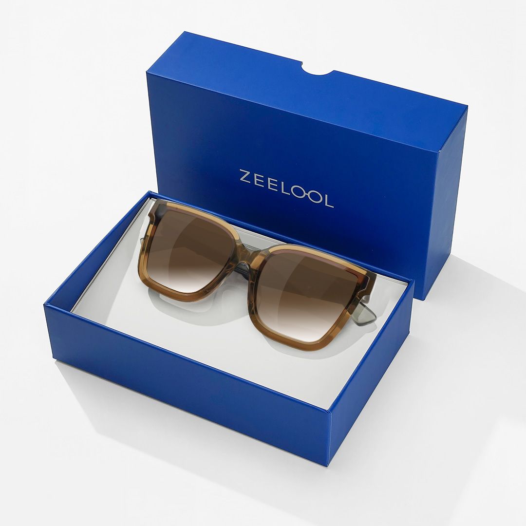 Boman Square Brown Bluetooth Sunglasses | ZEELOOL UK6