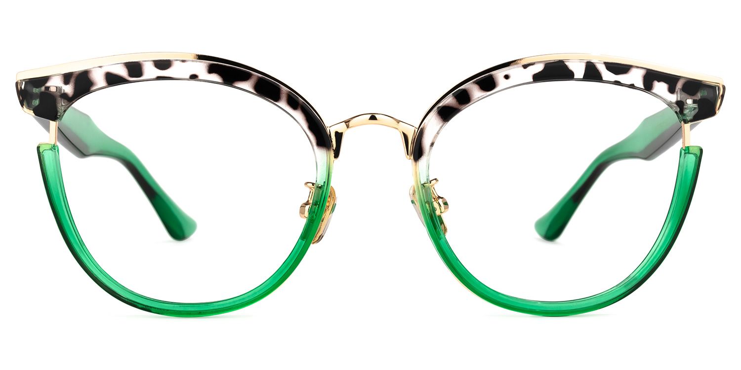 Laraine Cateye Two-Tone Eyeglasses and Glasses Frames0